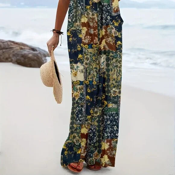 LADIES PATCHWORK JUMPSUIT NWT - Picture 8 of 8